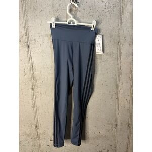 Adidas Women's Believe This 2.0 3-Stripes 7/8 Tight in the color "Legacy Blue"